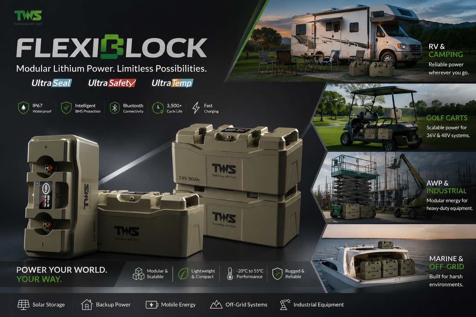 Why Modular Lithium Batteries Are Better for RV & Off-Grid Power