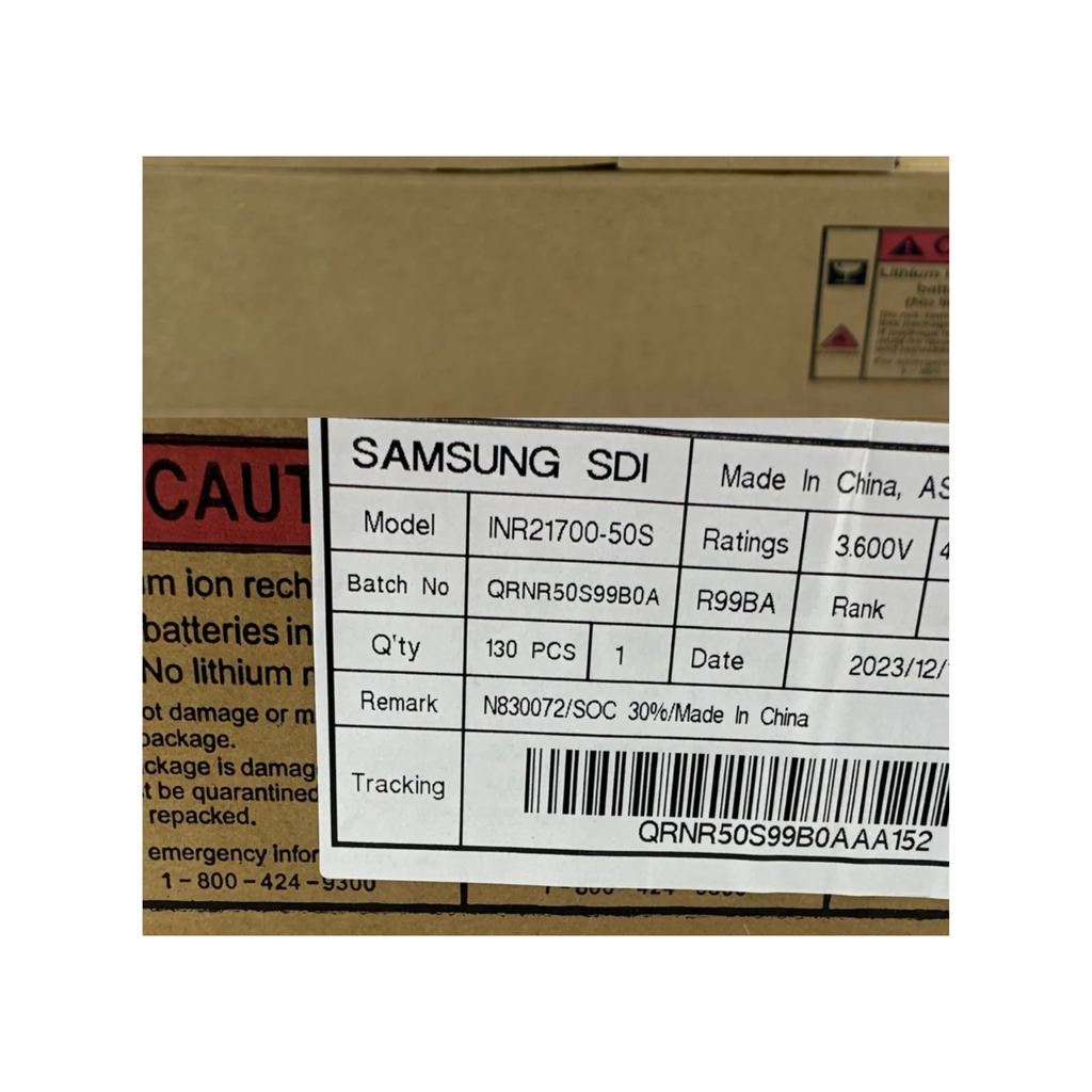 Samsung INR21700-50S 5000mAh 21700 Battery (High Drain)